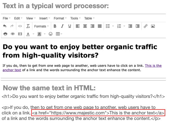 In this image, you can see how an HTML document is created in real time. An online text editor to create an HTML document